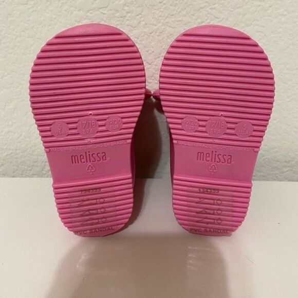 Mini Melissa + Jeremy Scott Pink Monkey Rainboots Water Resistant Boots Size 5 - Picture 7 of 8